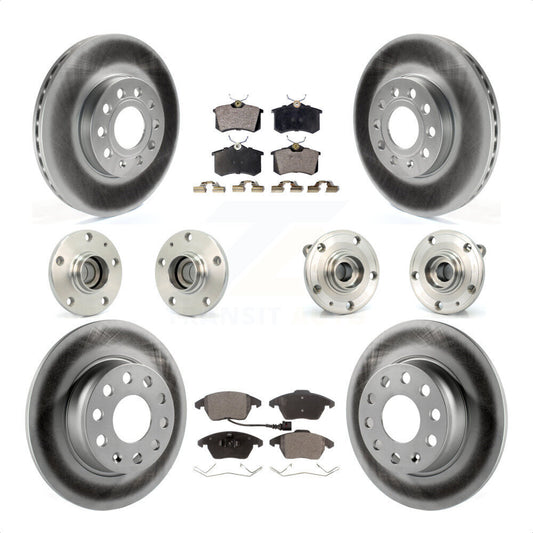 [Avant + Arrière] Kit d'ensemble roulement de roue et moyeu pour 2014 Volkswagen Beetle Sportline avec 2.0L avec 272mm Diameter Rotor KBB-116750 par Transit Auto