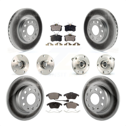 [Avant + Arrière] Kit d'ensemble roulement de roue et moyeu pour 2014 Volkswagen Beetle Base Highline Comfortline avec 2.5L avec 272mm Diameter Rotor KBB-116751 par Transit Auto