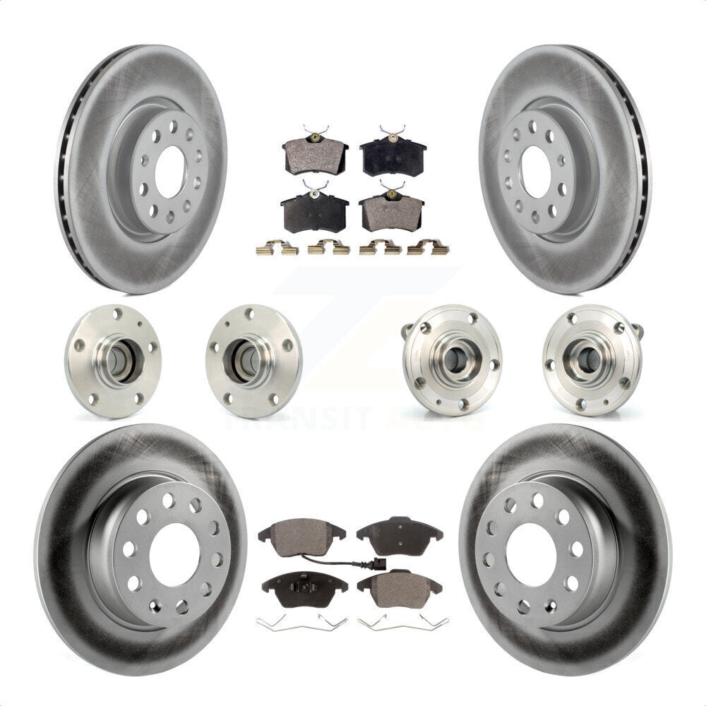 [Avant + Arrière] Kit d'ensemble roulement de roue et moyeu pour 2014 Volkswagen Beetle R-Line GSR avec 2.0L avec 272mm Diameter Rotor KBB-116752 par Transit Auto