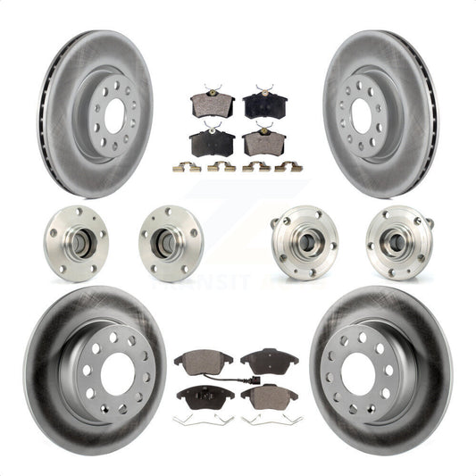 [Avant + Arrière] Kit d'ensemble roulement de roue et moyeu pour 2014 Volkswagen Beetle R-Line GSR avec 2.0L avec 272mm Diameter Rotor KBB-116752 par Transit Auto