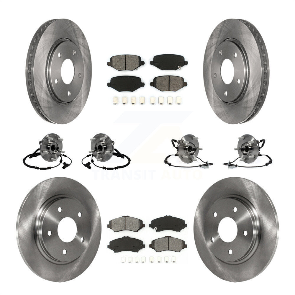 [Avant + Arrière] Kit d'ensemble roulement de roue et moyeu pour Dodge Grand Caravan Chrysler Town & Country Ram C/V Volkswagen Routan KBB-116775 par Transit Auto