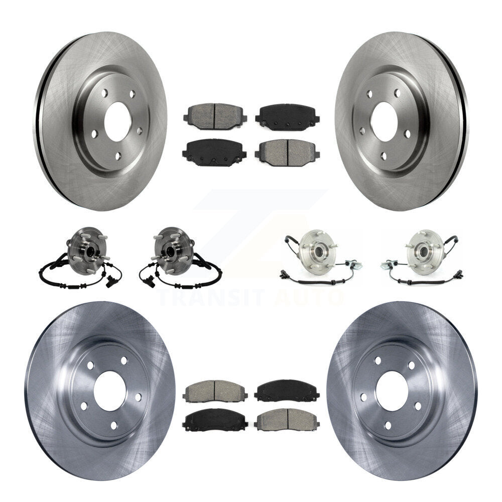 [Avant + Arrière] Kit d'ensemble roulement de roue et moyeu pour 2012 Volkswagen Routan avec Dual Piston Caliper KBB-116777