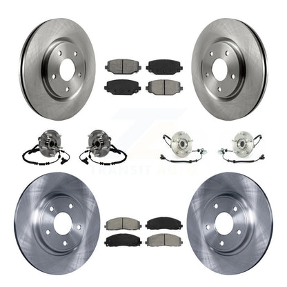 [Avant + Arrière] Kit d'ensemble roulement de roue et moyeu pour 2012 Volkswagen Routan avec Dual Piston Caliper KBB-116777