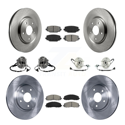 [Avant + Arrière] Kit d'ensemble roulement de roue et moyeu pour 2012 Volkswagen Routan avec Dual Piston Caliper KBB-116777