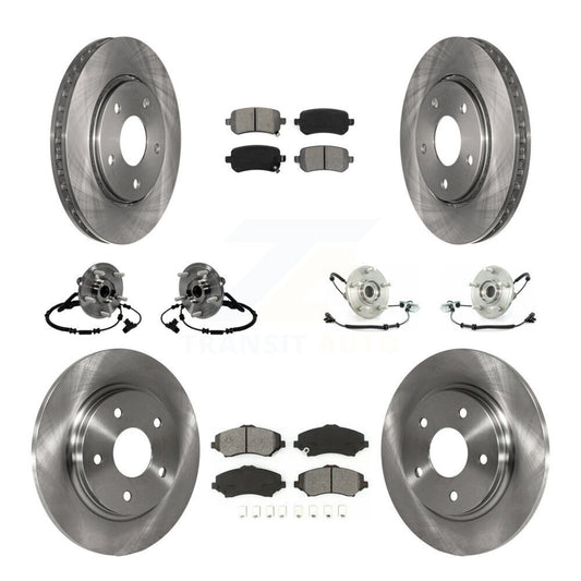 [Avant + Arrière] Kit d'ensemble roulement de roue et moyeu pour 2012 Volkswagen Routan avec Single Piston Caliper KBB-116778