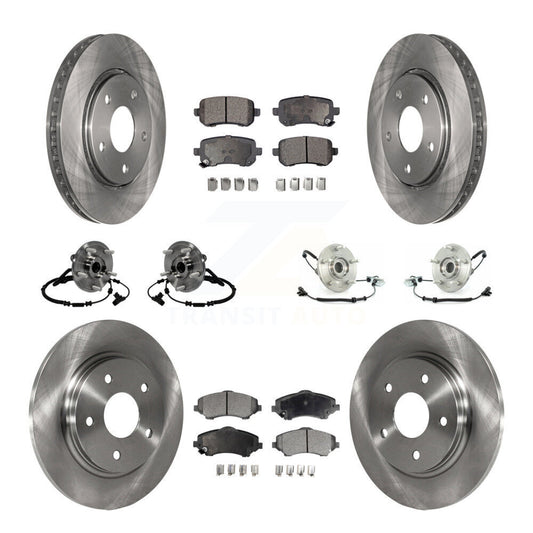 [Avant + Arrière] Kit d'ensemble roulement de roue et moyeu pour 2012 Volkswagen Routan avec Single Piston Caliper KBB-116781