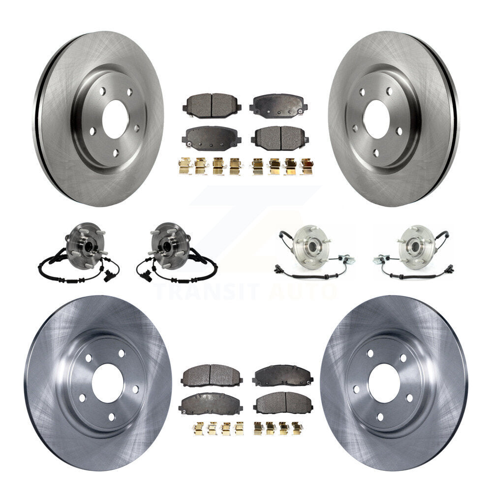 [Avant + Arrière] Kit d'ensemble roulement de roue et moyeu pour 2012 Volkswagen Routan avec Dual Piston Caliper KBB-116782
