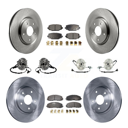 [Avant + Arrière] Kit d'ensemble roulement de roue et moyeu pour 2012 Volkswagen Routan avec Dual Piston Caliper KBB-116782