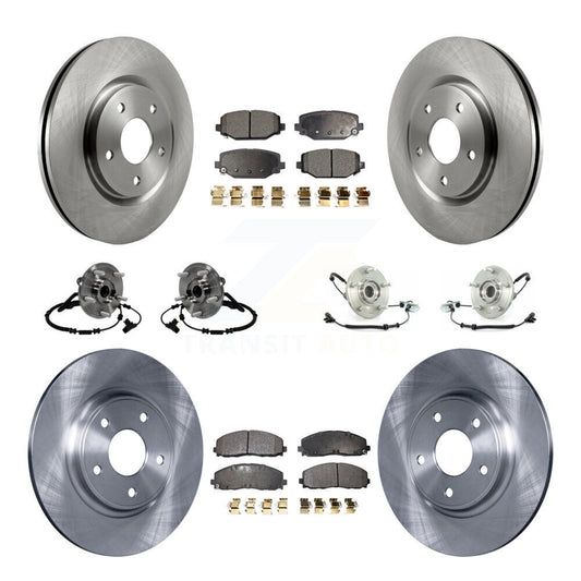 [Avant + Arrière] Kit d'ensemble roulement de roue et moyeu pour 2012 Volkswagen Routan avec Dual Piston Caliper KBB-116782