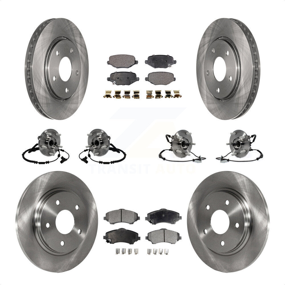 [Avant + Arrière] Kit d'ensemble roulement de roue et moyeu pour Dodge Grand Caravan Chrysler Town & Country Ram C/V Volkswagen Routan KBB-116784 par Transit Auto