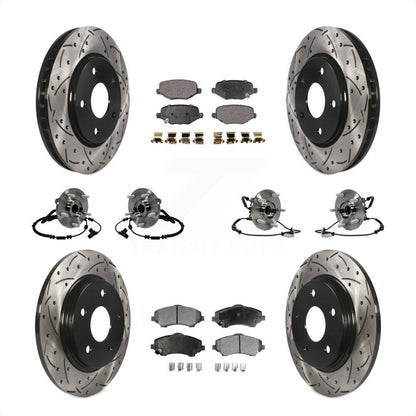 [Avant + Arrière] Kit d'ensemble roulement de roue et moyeu pour Dodge Grand Caravan Chrysler Town & Country Ram C/V Volkswagen Routan KBB-116786 par Transit Auto