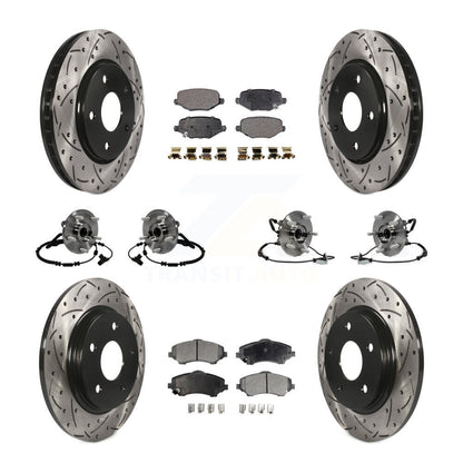 [Avant + Arrière] Kit d'ensemble roulement de roue et moyeu pour Dodge Grand Caravan Chrysler Town & Country Ram C/V Volkswagen Routan KBB-116786