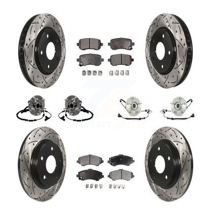 [Avant + Arrière] Kit d'ensemble roulement de roue et moyeu pour 2012 Volkswagen Routan avec Single Piston Caliper KBB-116788