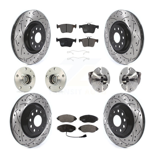 [Avant + Arrière] Kit d'ensemble roulement de roue et moyeu pour 2019-2020 Volkswagen Arteon FWD KBB-116791