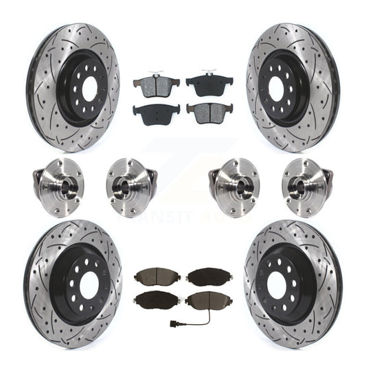 [Avant + Arrière] Kit d'ensemble roulement de roue et moyeu pour Audi Q3 Volkswagen Arteon KBB-116794
