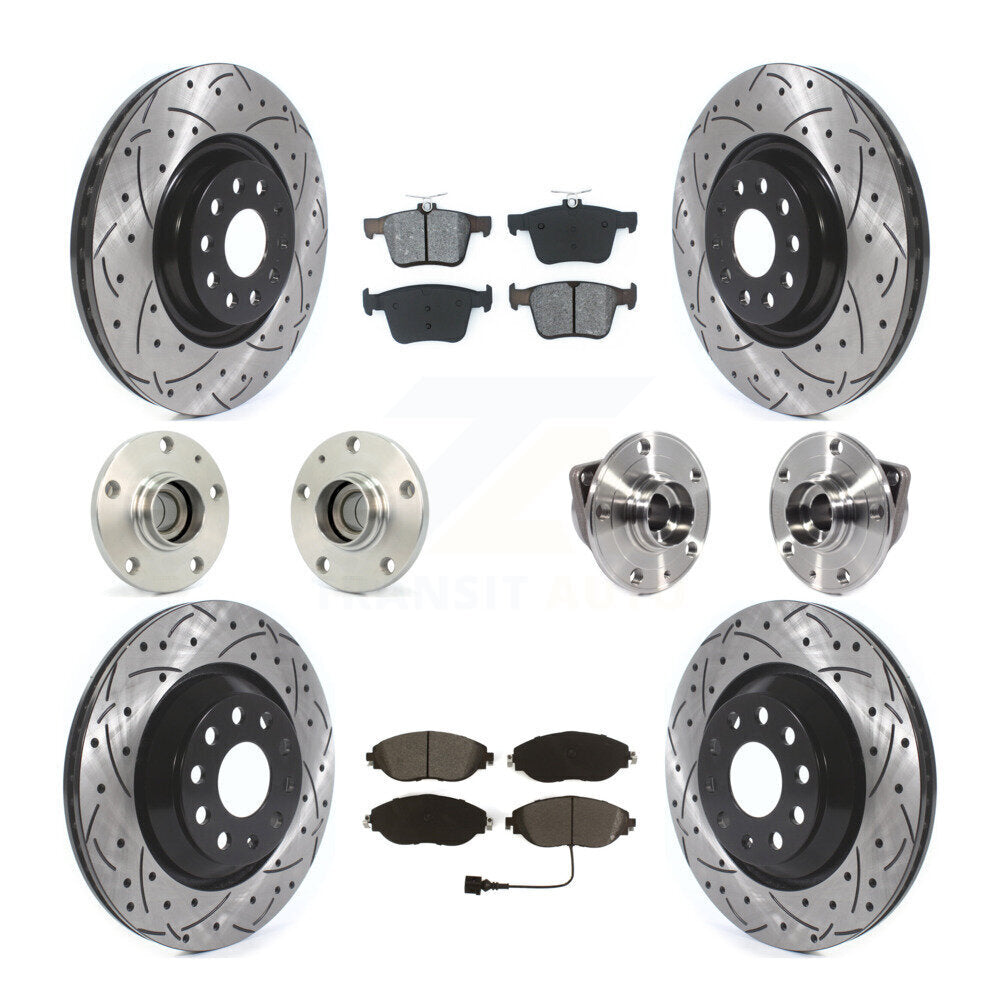 [Avant + Arrière] Kit d'ensemble roulement de roue et moyeu pour 2019-2020 Volkswagen Arteon FWD KBB-116795