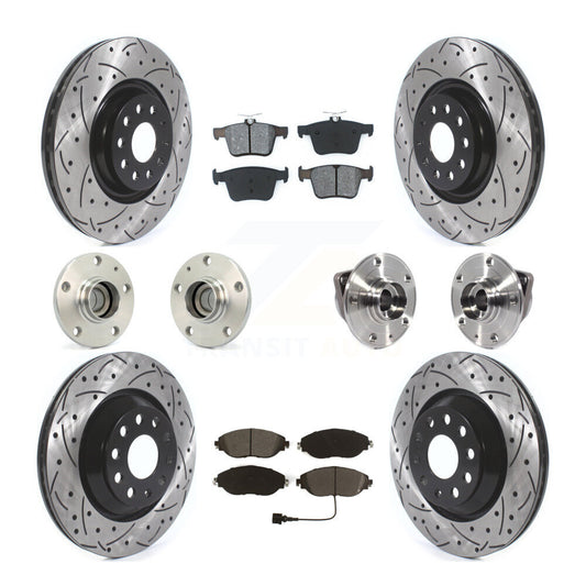 [Avant + Arrière] Kit d'ensemble roulement de roue et moyeu pour 2019-2020 Volkswagen Arteon FWD KBB-116795