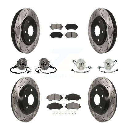 [Avant + Arrière] Kit d'ensemble roulement de roue et moyeu pour 2012 Volkswagen Routan avec Single Piston Caliper KBB-116799