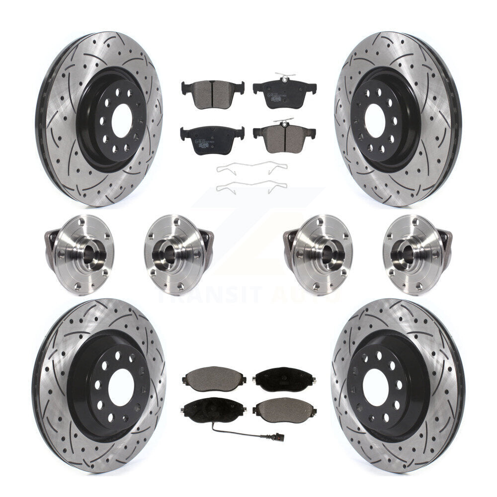 [Avant + Arrière] Kit d'ensemble roulement de roue et moyeu pour Audi Q3 Volkswagen Arteon KBB-116802