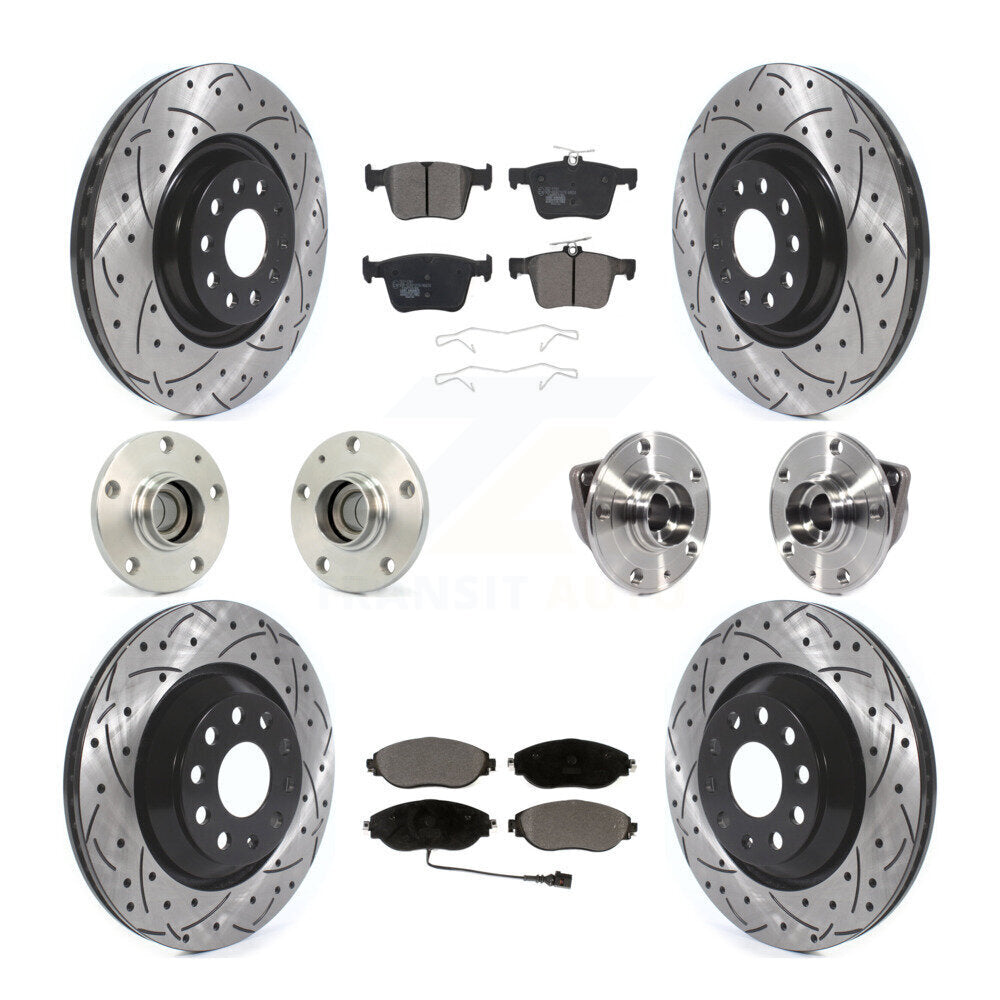 [Avant + Arrière] Kit d'ensemble roulement de roue et moyeu pour 2019-2020 Volkswagen Arteon FWD KBB-116803