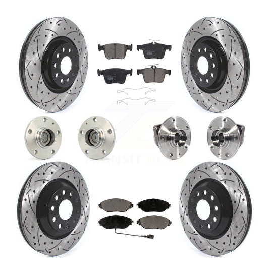 [Avant + Arrière] Kit d'ensemble roulement de roue et moyeu pour 2019-2020 Volkswagen Arteon FWD KBB-116803