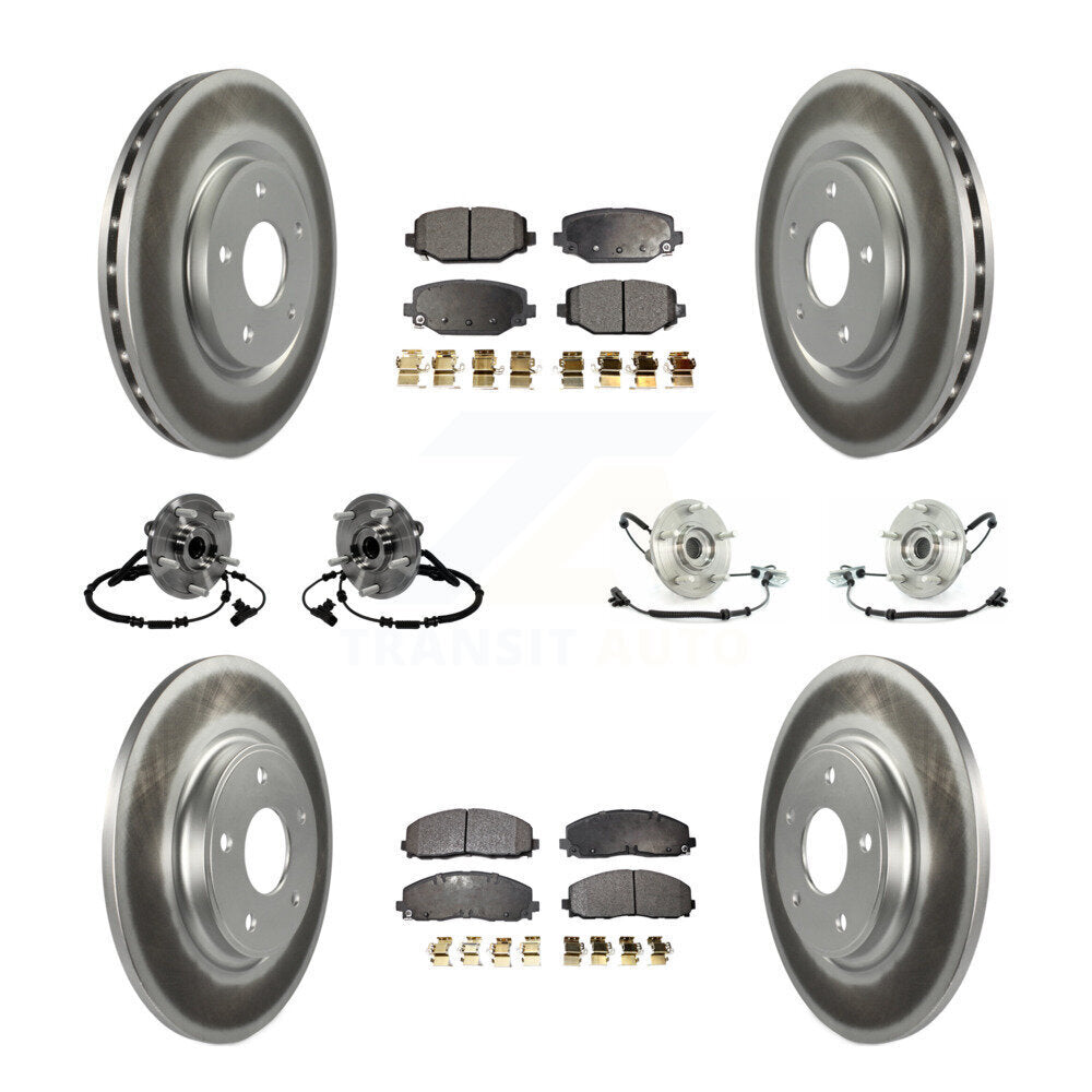 [Avant + Arrière] Kit d'ensemble roulement de roue et moyeu pour 2012 Volkswagen Routan avec Dual Piston Caliper KBB-116813
