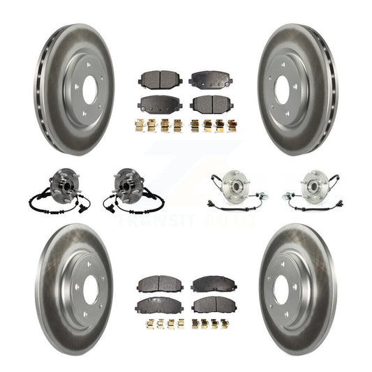 [Avant + Arrière] Kit d'ensemble roulement de roue et moyeu pour 2012 Volkswagen Routan avec Dual Piston Caliper KBB-116813