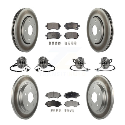 [Avant + Arrière] Kit d'ensemble roulement de roue et moyeu pour 2012 Dodge Grand Caravan Chrysler Town & Country Ram C/V avec Single Piston Caliper To 03/23/12 KBB-116816