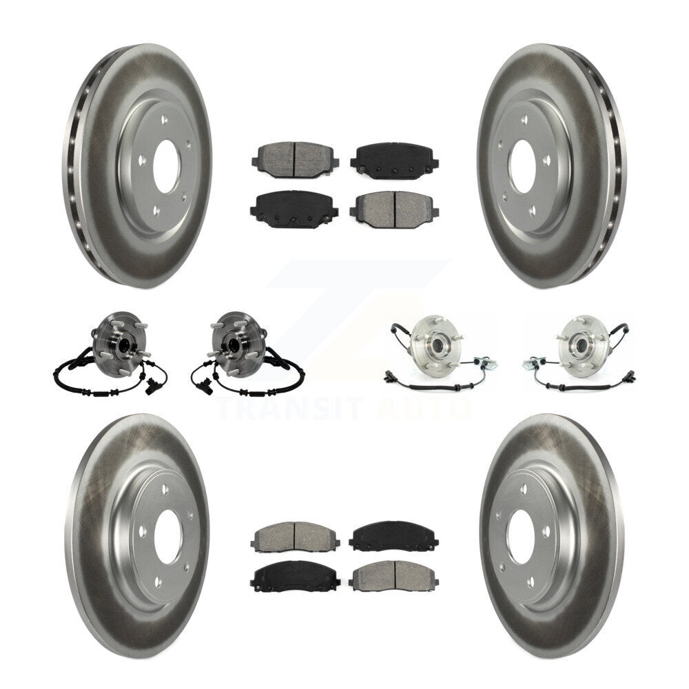 [Avant + Arrière] Kit d'ensemble roulement de roue et moyeu pour 2012 Volkswagen Routan avec Dual Piston Caliper KBB-116827