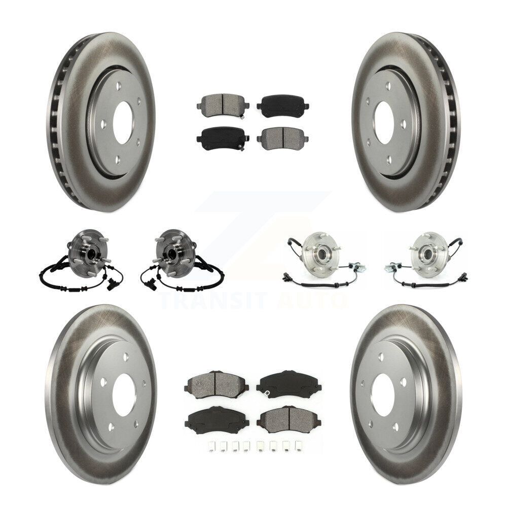 [Avant + Arrière] Kit d'ensemble roulement de roue et moyeu pour 2012 Volkswagen Routan avec Single Piston Caliper KBB-116828