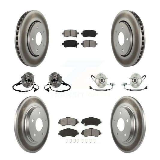 [Avant + Arrière] Kit d'ensemble roulement de roue et moyeu pour 2012 Volkswagen Routan avec Single Piston Caliper KBB-116828
