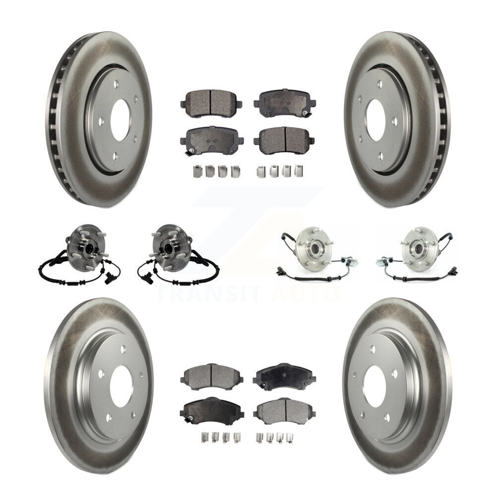 [Avant + Arrière] Kit d'ensemble roulement de roue et moyeu pour 2012 Volkswagen Routan avec Single Piston Caliper KBB-116839