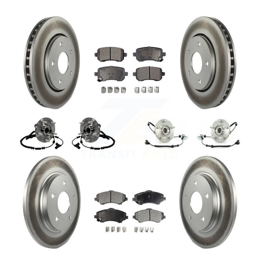 [Avant + Arrière] Kit d'ensemble roulement de roue et moyeu pour 2012 Volkswagen Routan avec Single Piston Caliper KBB-116839
