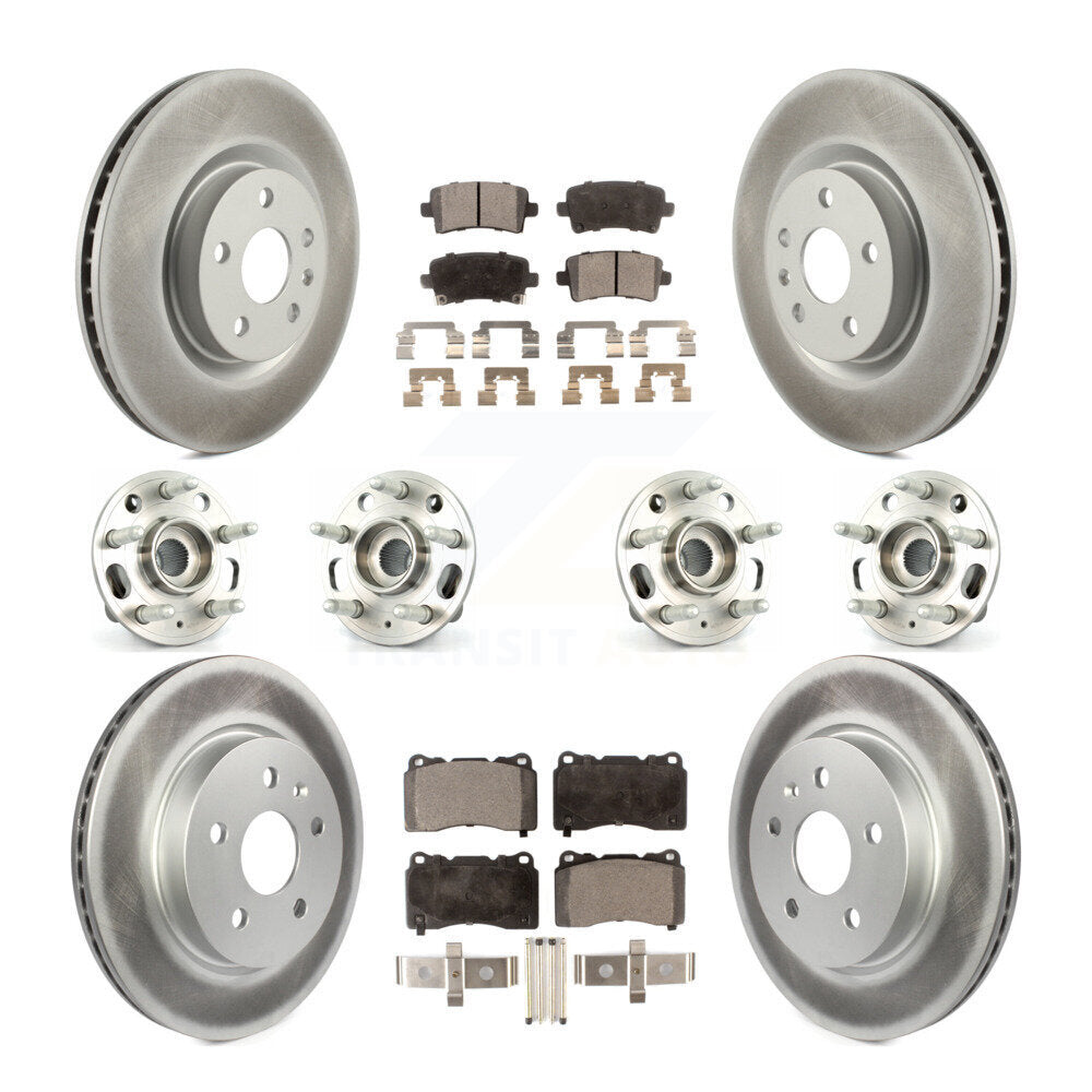 [Avant + Arrière] Kit d'ensemble roulement de roue et moyeu pour Cadillac XTS sans Heavy Duty Brakes KBB-116873