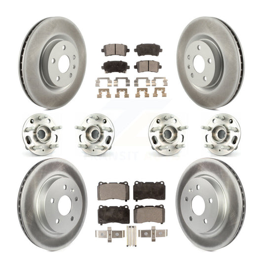 [Avant + Arrière] Kit d'ensemble roulement de roue et moyeu pour Cadillac XTS sans Heavy Duty Brakes KBB-116873