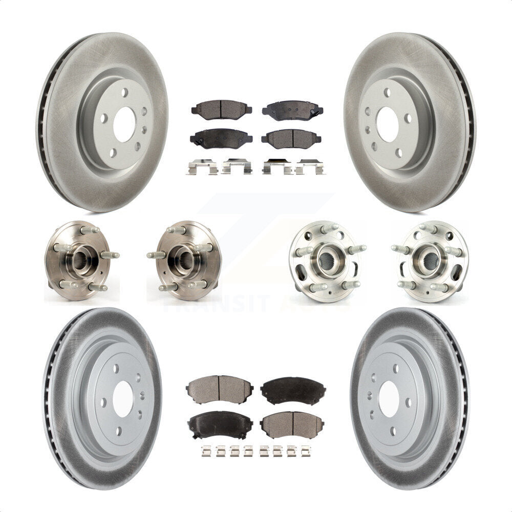 [Avant + Arrière] Kit d'ensemble roulement de roue et moyeu pour Cadillac CTS avec Heavy Duty Brakes KBB-116876 par Transit Auto