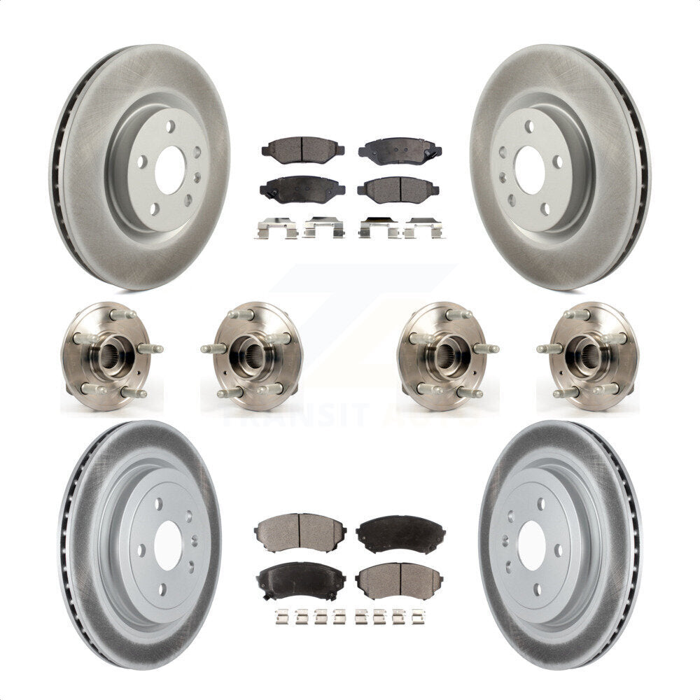 [Avant + Arrière] Kit d'ensemble roulement de roue et moyeu pour Cadillac CTS avec Heavy Duty Brakes KBB-116877 par Transit Auto