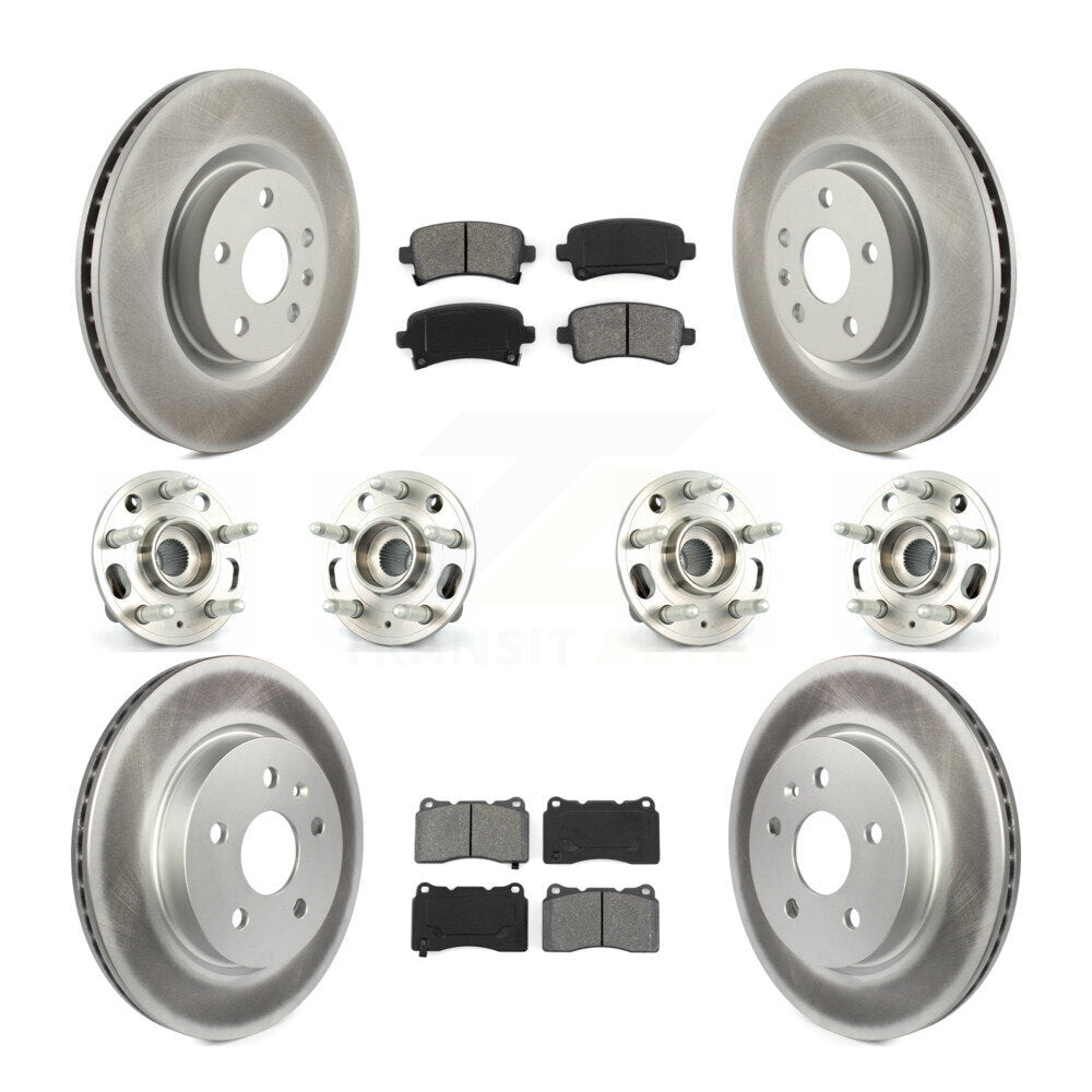 [Avant + Arrière] Kit d'ensemble roulement de roue et moyeu pour Cadillac XTS sans Heavy Duty Brakes KBB-116906