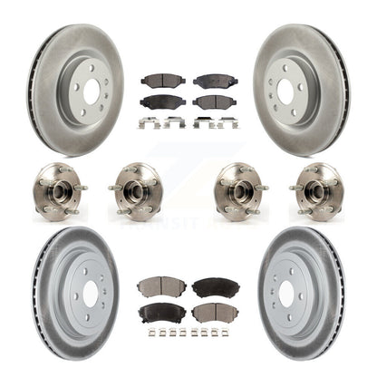 [Avant + Arrière] Kit d'ensemble roulement de roue et moyeu pour Cadillac CTS avec Heavy Duty Brakes KBB-116920