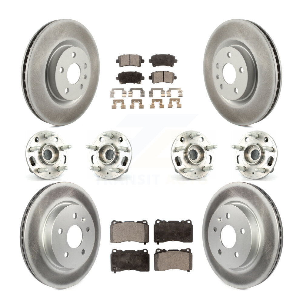[Avant + Arrière] Kit d'ensemble roulement de roue et moyeu pour Cadillac XTS sans Heavy Duty Brakes KBB-116933