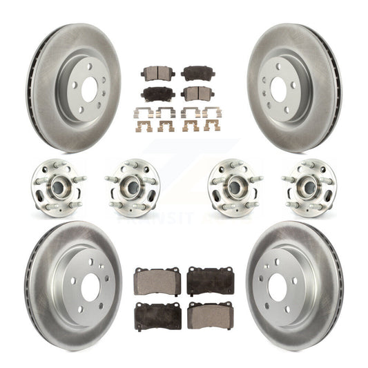 [Avant + Arrière] Kit d'ensemble roulement de roue et moyeu pour Cadillac XTS sans Heavy Duty Brakes KBB-116933