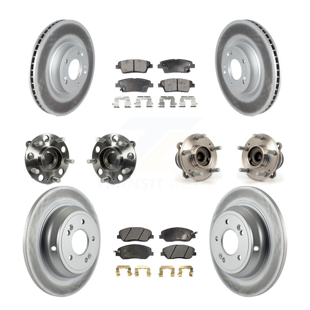 [Avant + Arrière] Kit d'ensemble roulement de roue et moyeu pour Hyundai Genesis 3.8L KBB-116934