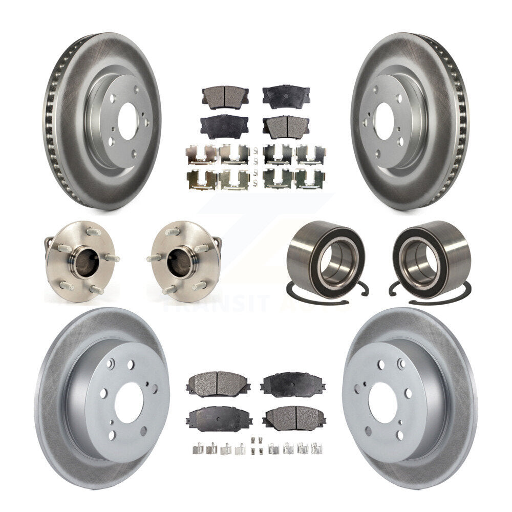[Avant + Arrière] Kit de Roulement de roue pour 2009 Pontiac Vibe GT avec FWD 2.4L avec Sport Suspension KBB-116987