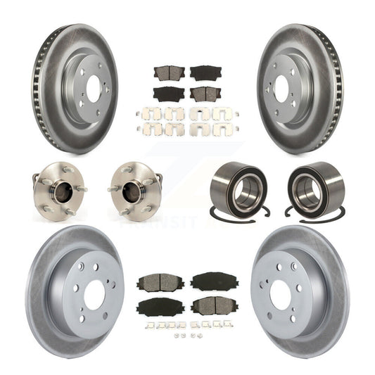 [Avant + Arrière] Kit de Roulement de roue pour 2009 Pontiac Vibe GT avec FWD 2.4L avec Sport Suspension KBB-116988