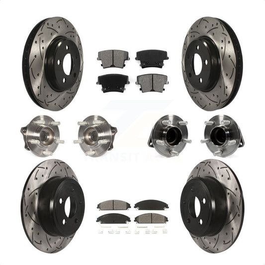 [Avant + Arrière] Kit d'ensemble roulement de roue et moyeu pour 2019-2020 Chrysler 300 RWD avec 5.7L KBB-117007 par Transit Auto