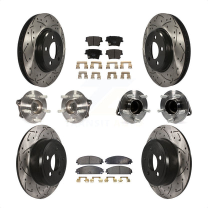 [Avant + Arrière] Kit d'ensemble roulement de roue et moyeu pour 2019-2020 Chrysler 300 RWD avec 5.7L KBB-117008 par Transit Auto