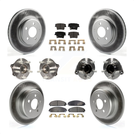 [Avant + Arrière] Kit d'ensemble roulement de roue et moyeu pour 2019-2020 Chrysler 300 RWD avec 5.7L KBB-117023 par Transit Auto