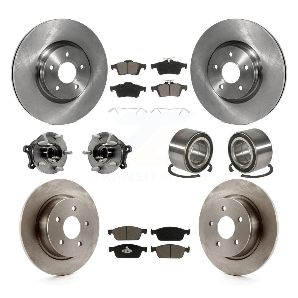 [Avant + Arrière] Kit de Roulement de roue pour 2013-2016 Ford Escape AWD avec 2.0L 1.6L KBB-117058