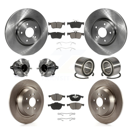 [Avant + Arrière] Kit de Roulement de roue pour 2017-2019 Ford Escape FWD avec 2.5L 1.5L sans Parking Assist KBB-117059
