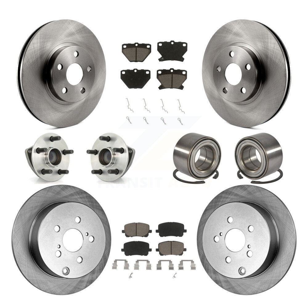 [Avant + Arrière] Kit de Roulement de roue pour Toyota Matrix Pontiac Vibe FWD avec Non-ABS KBB-117062